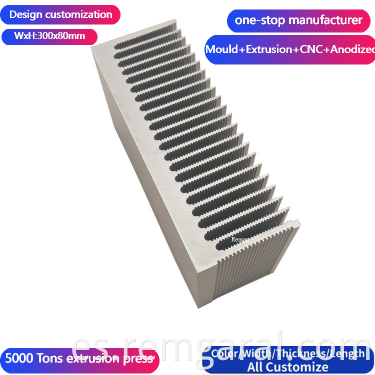 Custom Exrusion Aluminum Heatsink Jpg